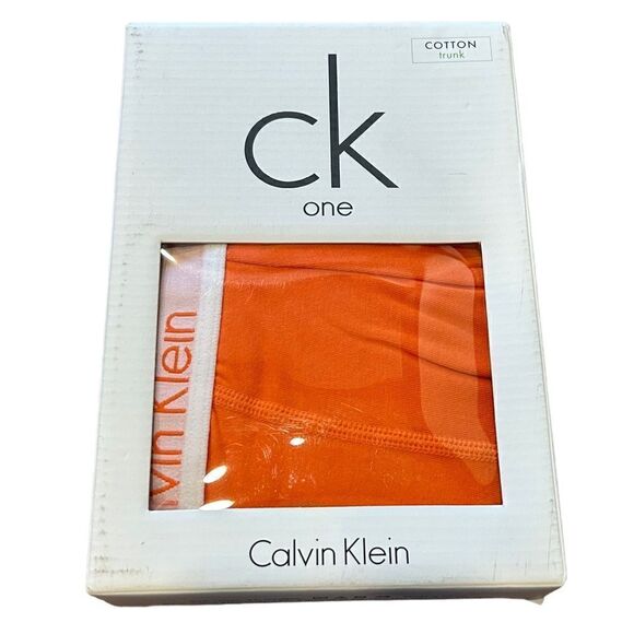 Calvin Klein Underwear Vintage Orange Cotton Trunk - Picture 6 of 8